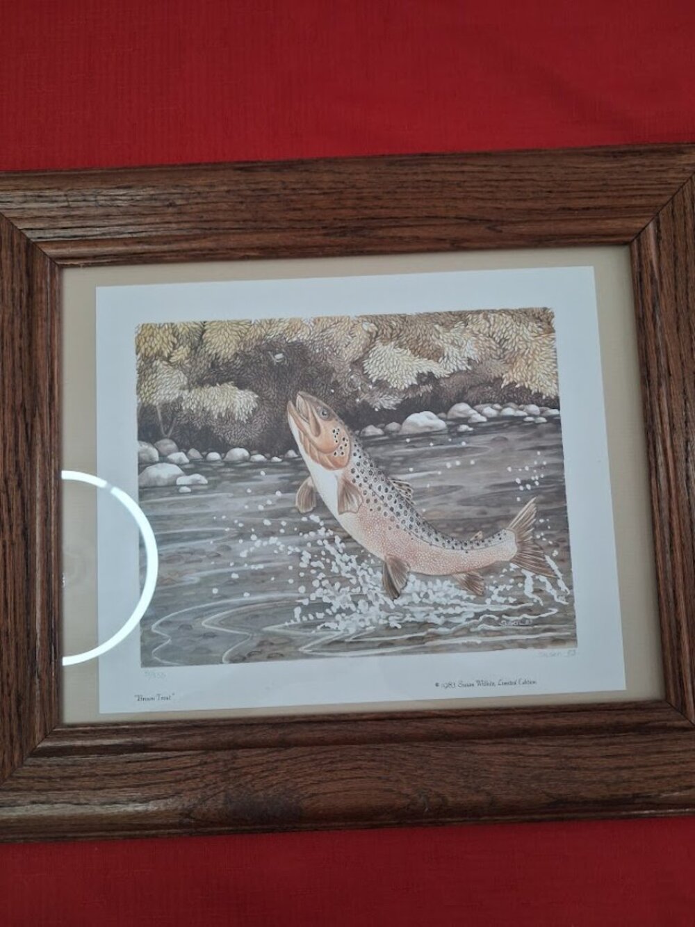 1983 Susan Wilhite Limited Edition Print 'Brown Trout'
